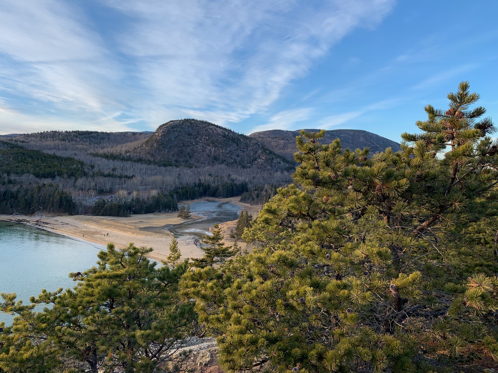 Sand Beach view from trailhead