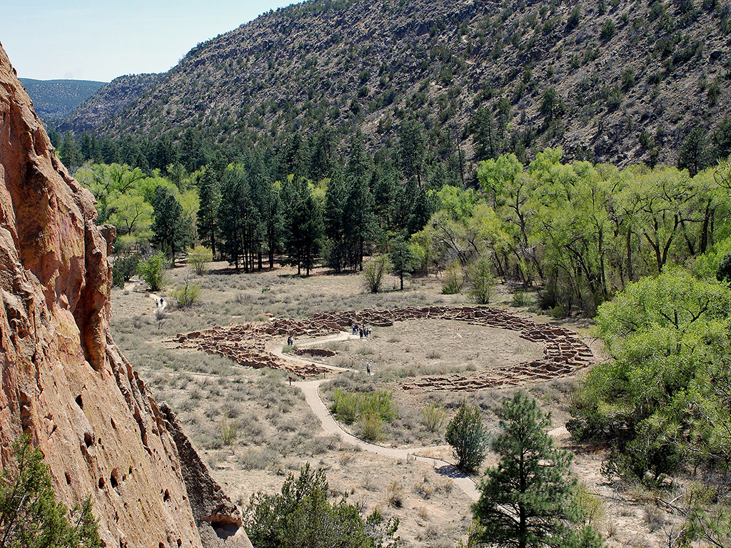 Several short hikes will take you to Ancestral Puebloan ruins, Bandelier National Monument / NPS-Sally King