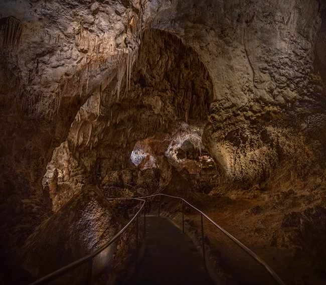 Wandering the trail through the Big Room, Carlsbad Caverns National Park / Rebecca Latson