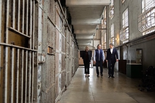 Interior Secretary Burgum and Attorney General Pam Bondi toured Alcatraz on Thursday/DOI
