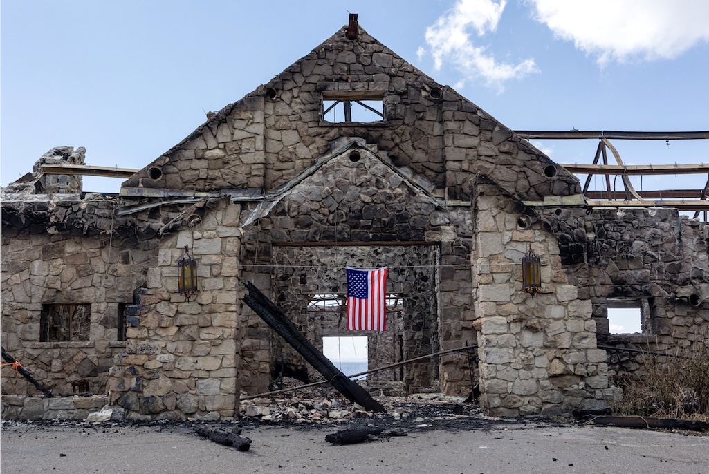The skeleton of the Grand Canyon Lodge/NPS