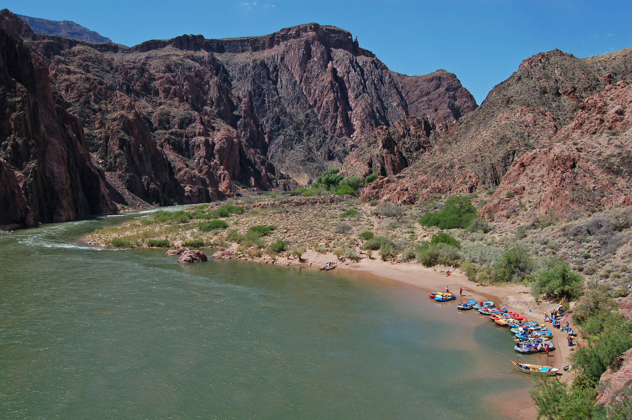 Photograph of Phantom Ranch boat beach