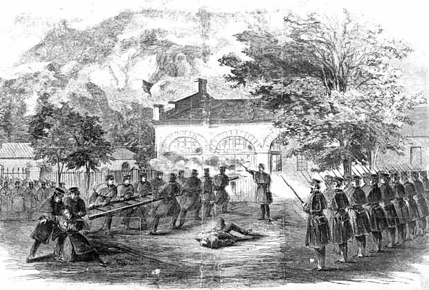 Marines stormed the engine house in Harpers Ferry to capture John Brown/NPS archives