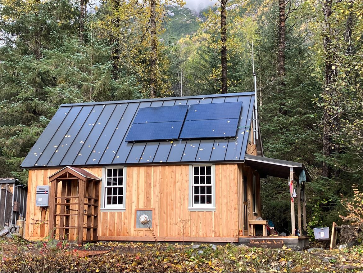 West-side view of the Sheep Camp Ranger Station following the completion of its eight-week rehabilitation.