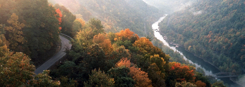 A view of Fayette Station Road, New River Gorge National Park and Preserve / NPS file