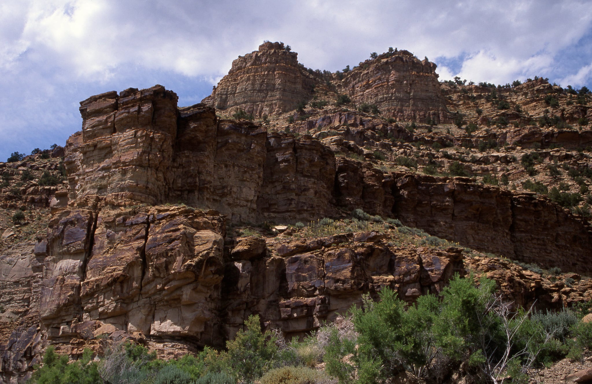 View from bottom of canyon