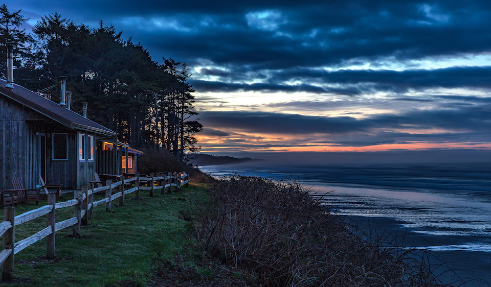 Kalaloch Lodge cabins, Olympic National Park/Rebecca Latson