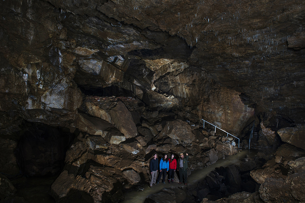 A guided cave tour, Oregon Caves National Monument and Preserve / NPS file