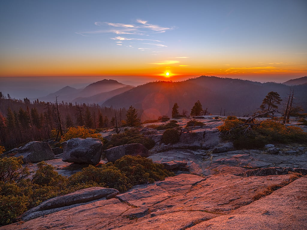 Watching sunset from Beetle Rock, Sequoia National Park / Rebecca Latson