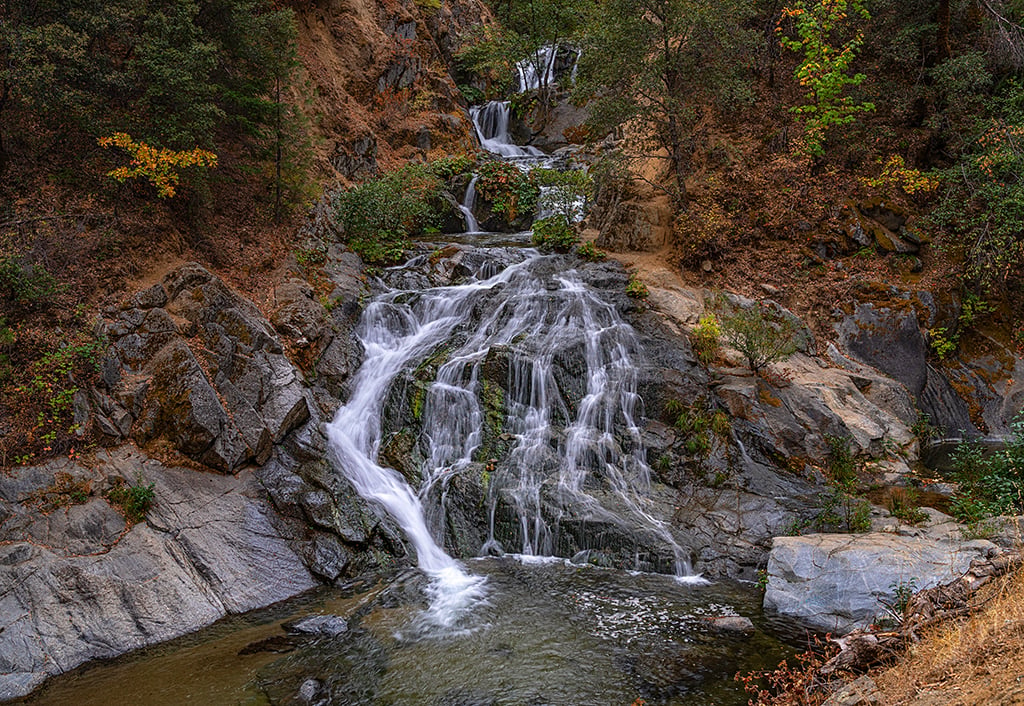 An early autumn morning at Crystal Creek Falls, Whiskeytown National Recreation Area / Rebecca Latson