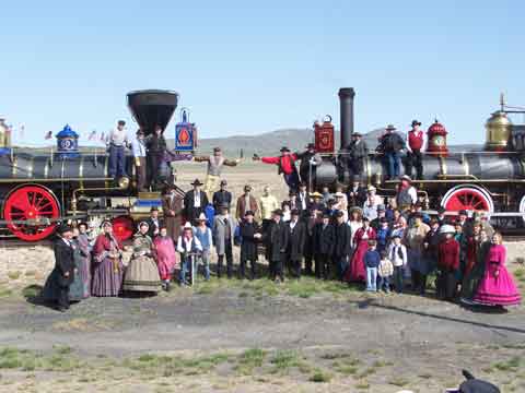 Recreation of the historic East Meets West photo.