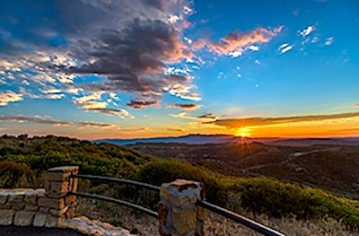 Sunrise from Park Point, Mesa Verde NP, copyright Rebecca Latson