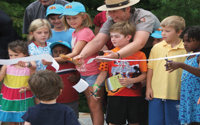 the first TRACKTrail opening at the Parkway in 2009