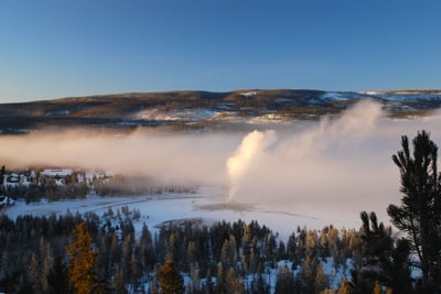 Old Faithful, Yellowstone National Park, copyright Kurt Repanshek