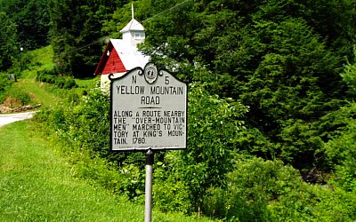 Yellow Mountain Road NC Historical Marker