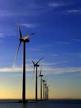 Offshore wind farm.