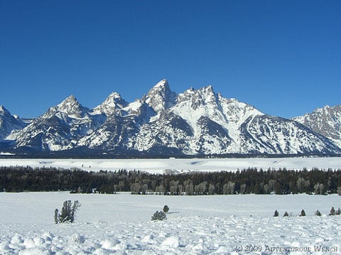 Grand Tetons in winter