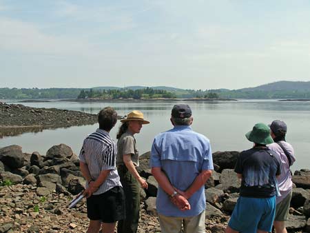 Ranger-guided program at St. Croix Island.