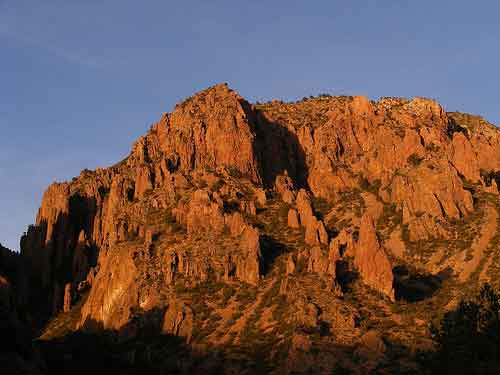 Sunrise at the Basin in Big Bend NP.