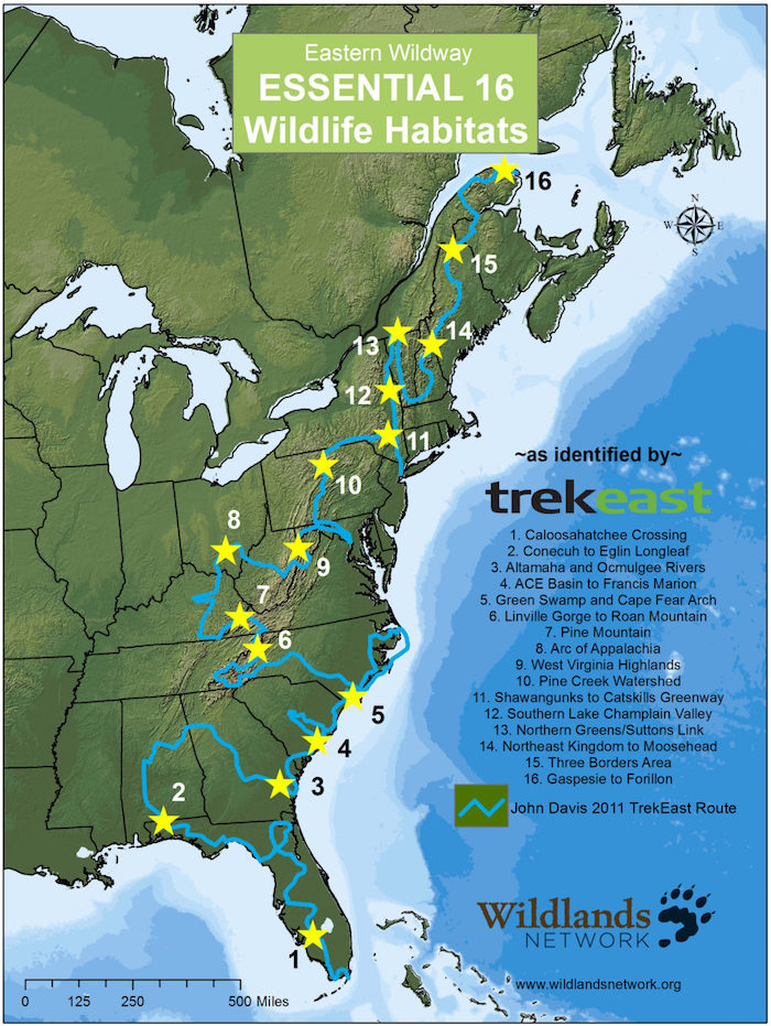 The Essential 16 Wildways/Wildlands Network