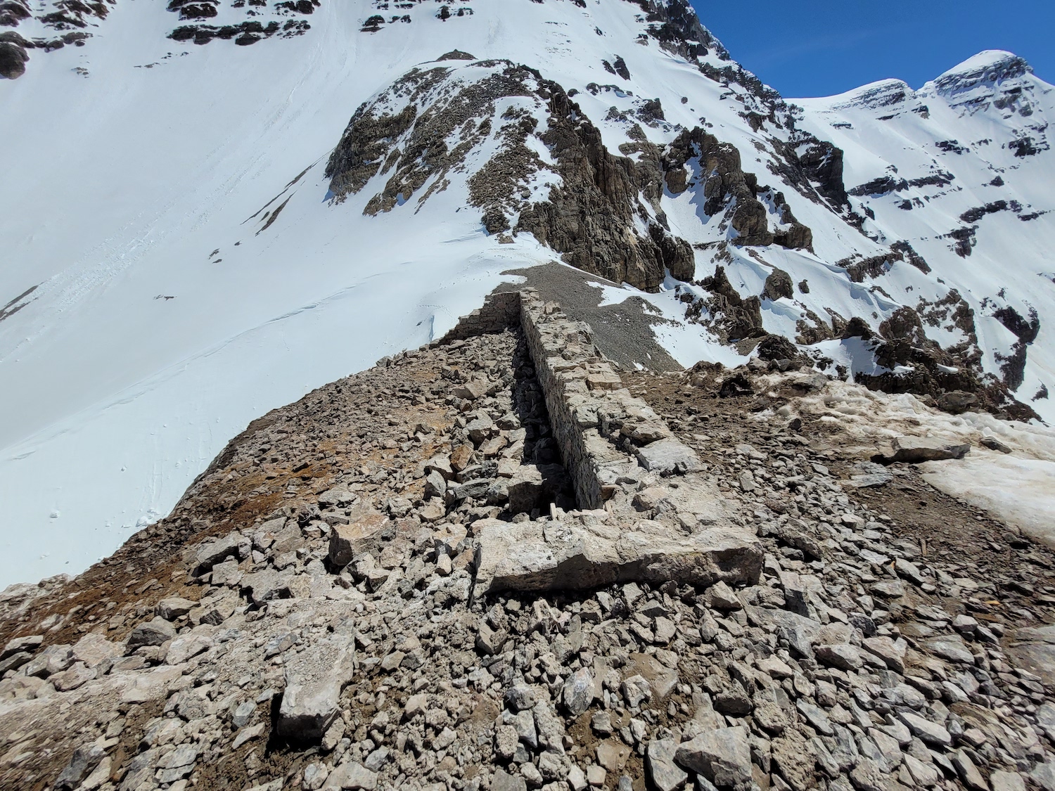 Now at the Abbot Hut site, only a small ruin remains, including a section of wall, commemorative plaque and stone steps.
