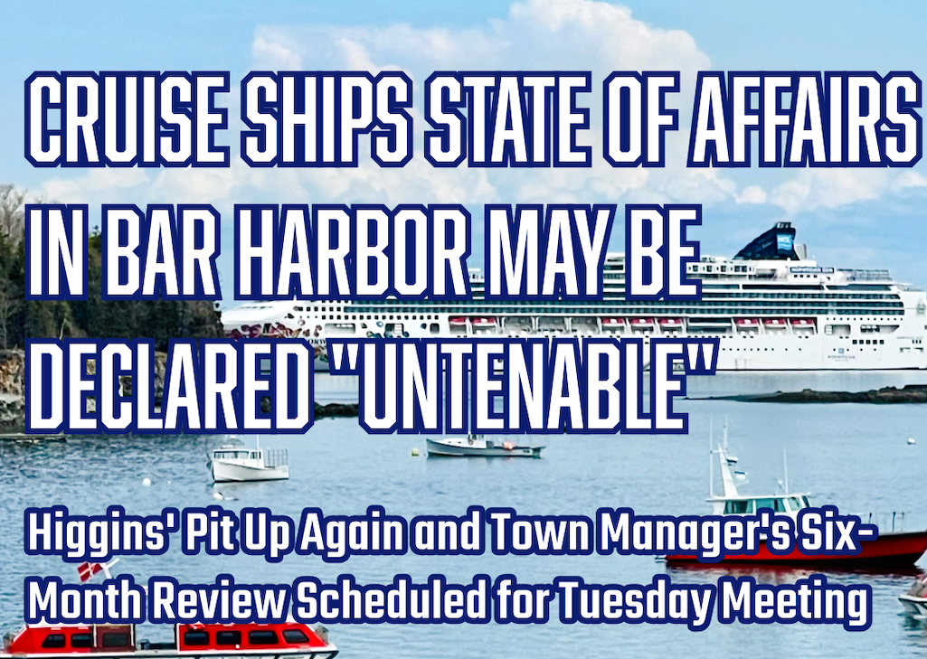 The debate over cruise ships has been a regular topic in Bar Harbor's media circles, and the Bar Harbor Story conducted its own survey of local opinions/Bar Harbor Story headline The debate over cruise ships has been a regular topic in Bar Harbor's media circles, and the Bar Harbor Story conducted its own survey of local opinions/Bar Harbor Story headline
