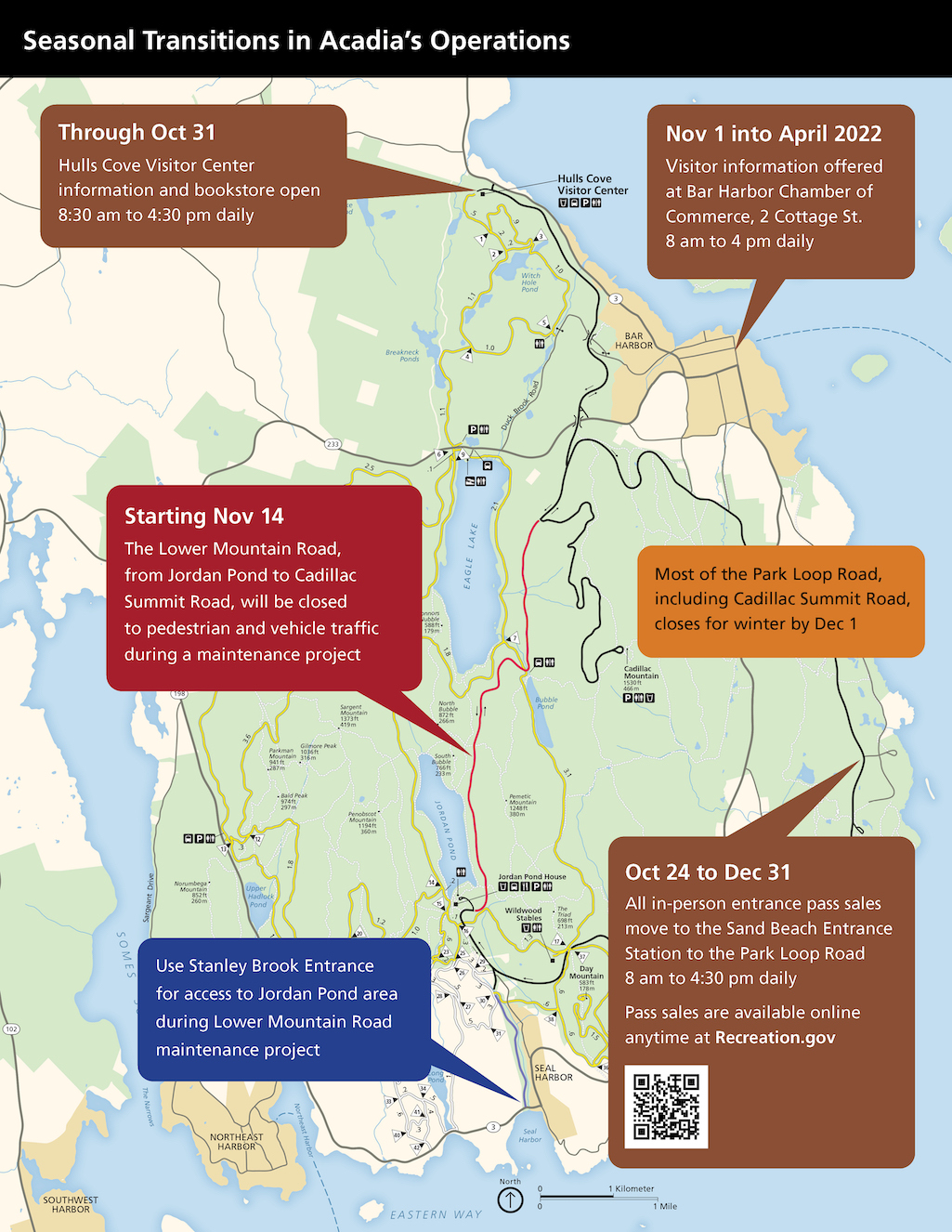 Visitor services changes are coming to Acadia National Park/NPS 