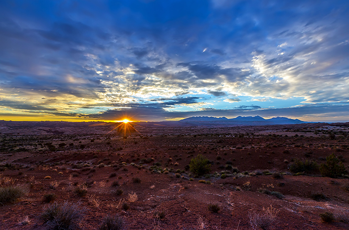 Sunrise at La Sal Mountains Viewpoint Sunrise at La Sal Mountains Viewpoint