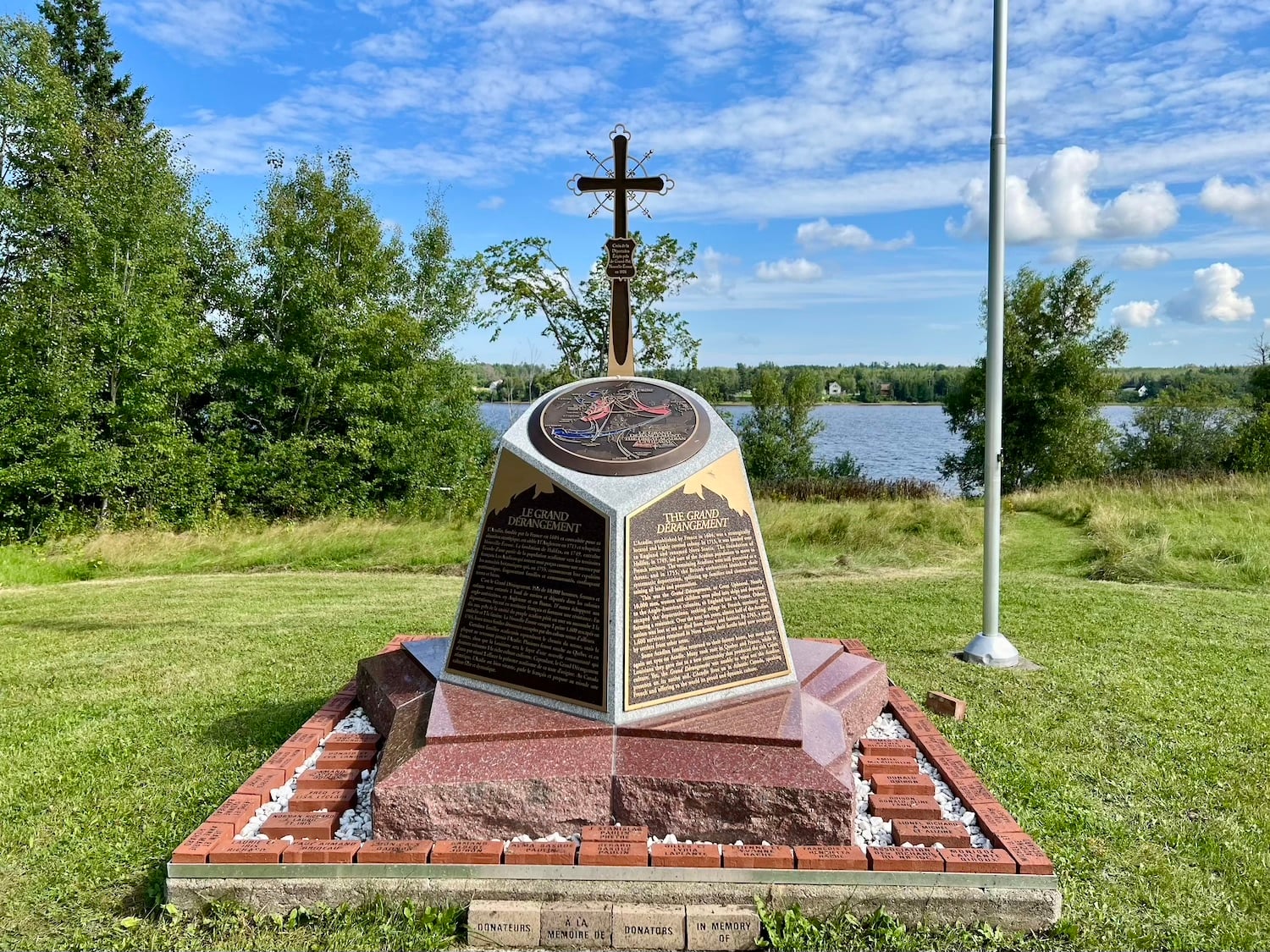 At Wilsons Point, there is a monument that speaks to the Acadian deportation. At Wilsons Point, there is a monument that speaks to the Acadian deportation.