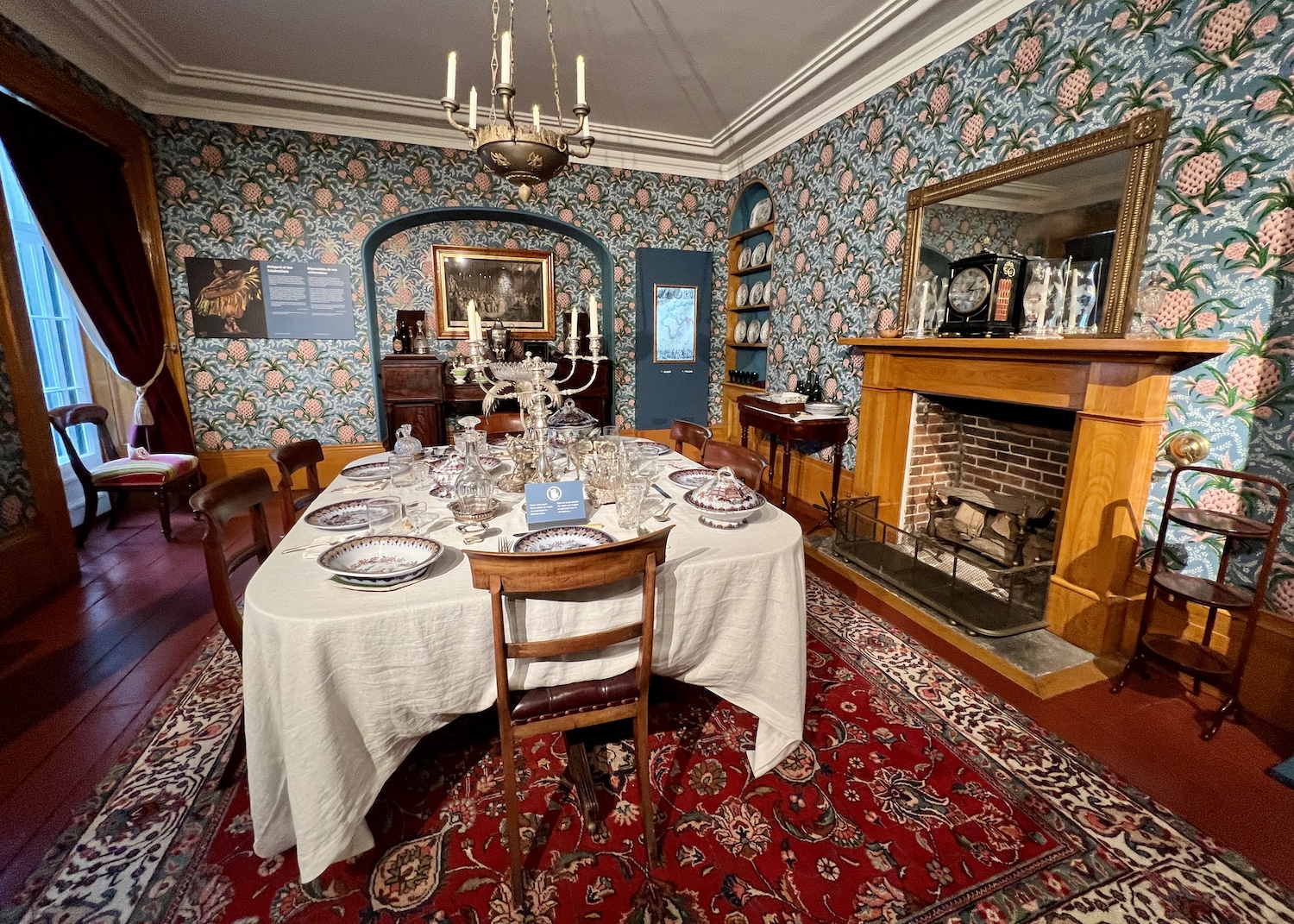 The dining room at Bellevue House speaks to the customs of the privileged elite. The dining room at Bellevue House speaks to the customs of the privileged elite.