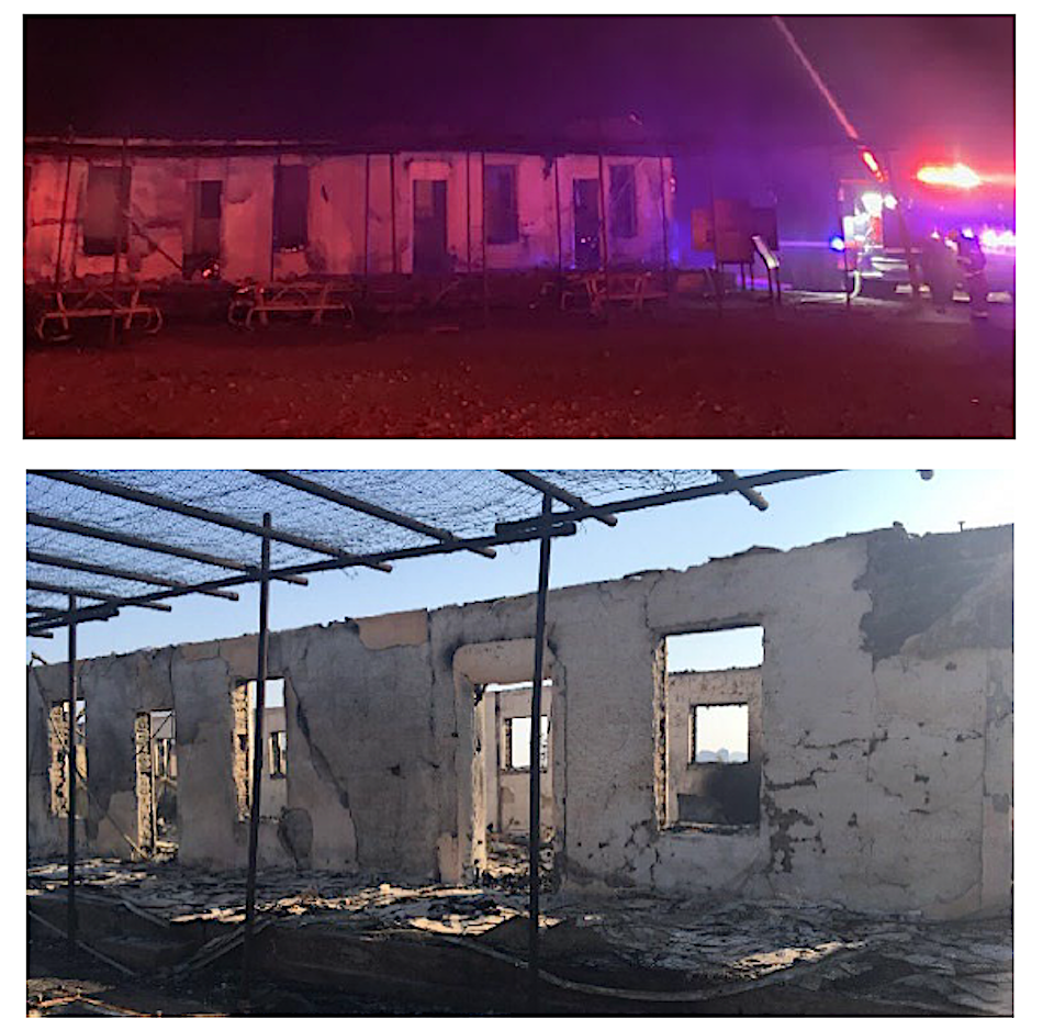 The historic La Harmonia Store and Castolon Visitor Center were destroyed/NPS