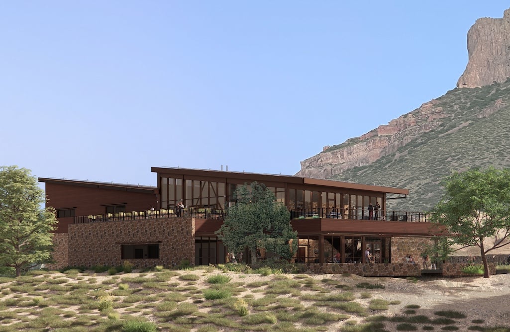 Construction of a new lodge at Big Bend National Park is set to begin in May 2025/Artist's rendering of new lodge Construction of a new lodge at Big Bend National Park is set to begin in May 2025/Artist's rendering of new lodge
