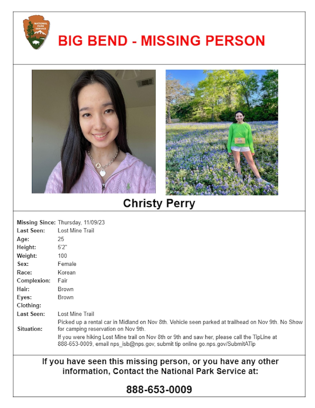 A search was underway for a missing hiker at Big Bend National Park/HO A search was underway for a missing hiker at Big Bend National Park/HO