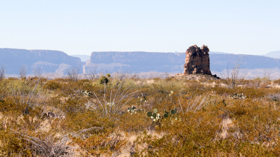A distant view of Santa Elena Canyon/Bob Pahre