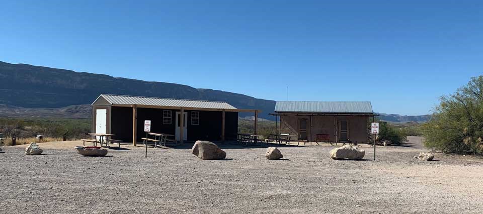 Temporary Castolon store is adjacent to the historic Magdalena House/NPS