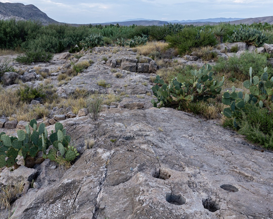 Bedrock mortars, Big Bend National Park / NPS - C. Negele Bedrock mortars, Big Bend National Park / NPS - C. Negele