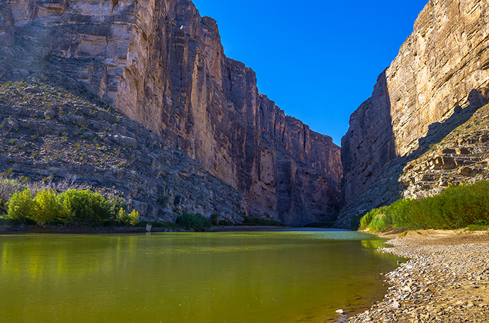 The Rio Grande and Santa Elena Canyon The Rio Grande and Santa Elena Canyon