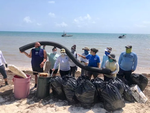 Volunteers annually collect thousands of pounds of garbage at Biscayne National Park/NPS file