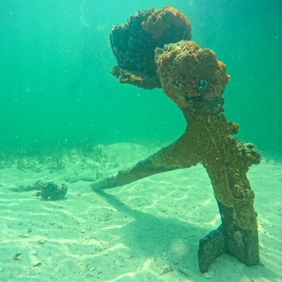 One of the anchors of the St. Lucie discovered in July in Biscayne National Park/NPS One of the anchors of the St. Lucie discovered in July in Biscayne National Park/NPS