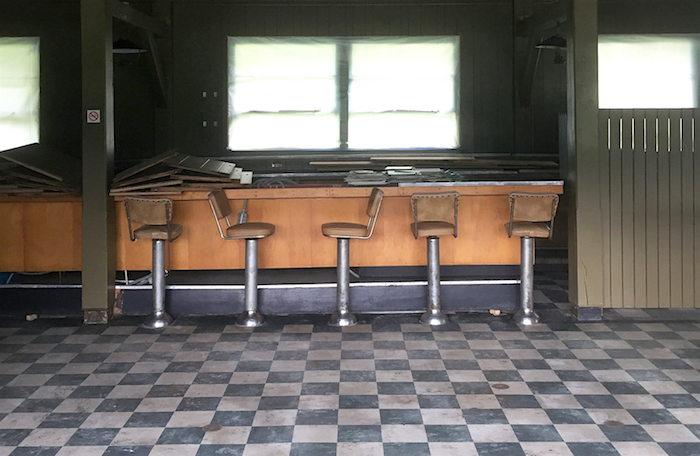 Interior of Bluffs Restaurant under renovation/BRPF