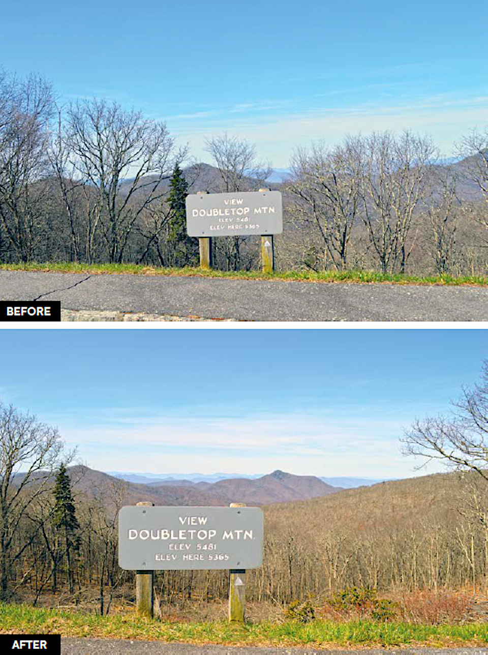 Improving viewsheds along the Blue Ridge Parkway/Blue Ridge Parkway Foundation