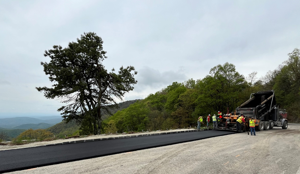 Roadwork will be obvious on the Blue Ridge Parkway this summer/NPS file Roadwork will be obvious on the Blue Ridge Parkway this summer/NPS file