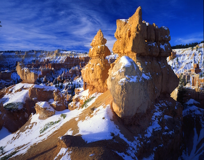 Snowy hoodoos at Bryce Canyon National Park/NPS Snowy hoodoos at Bryce Canyon National Park/NPS