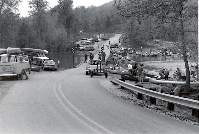 Ponca low-water bridge, late 1970s/NPS Archives