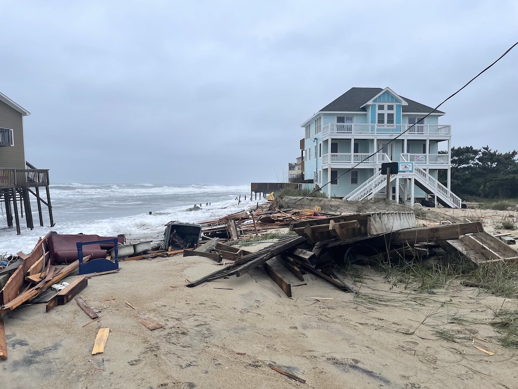 A second house at Cape Hatteras National Seashore has been claimed by the Atlantic Ocean/NPS 