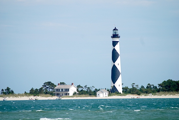 Cape Lookout Lighthouse and Keeper's Quarters, facing Barden Inlet/Kurt Repanshek file Cape Lookout Lighthouse and Keeper's Quarters, facing Barden Inlet/Kurt Repanshek file