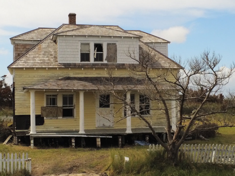 The Styron Bragg home following Hurricane Dorian/NPS