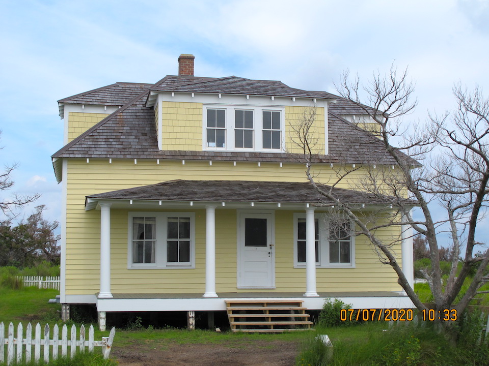 The Bragg home after repairs were completed/NPS