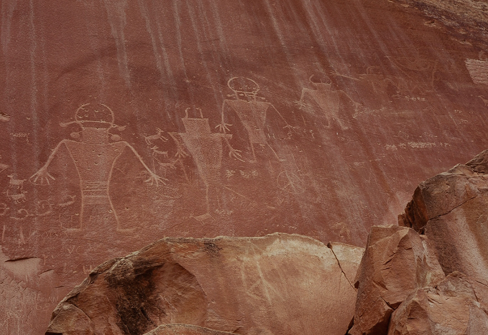 Petroglyphs at Capitol Reef National Park / National Park Service