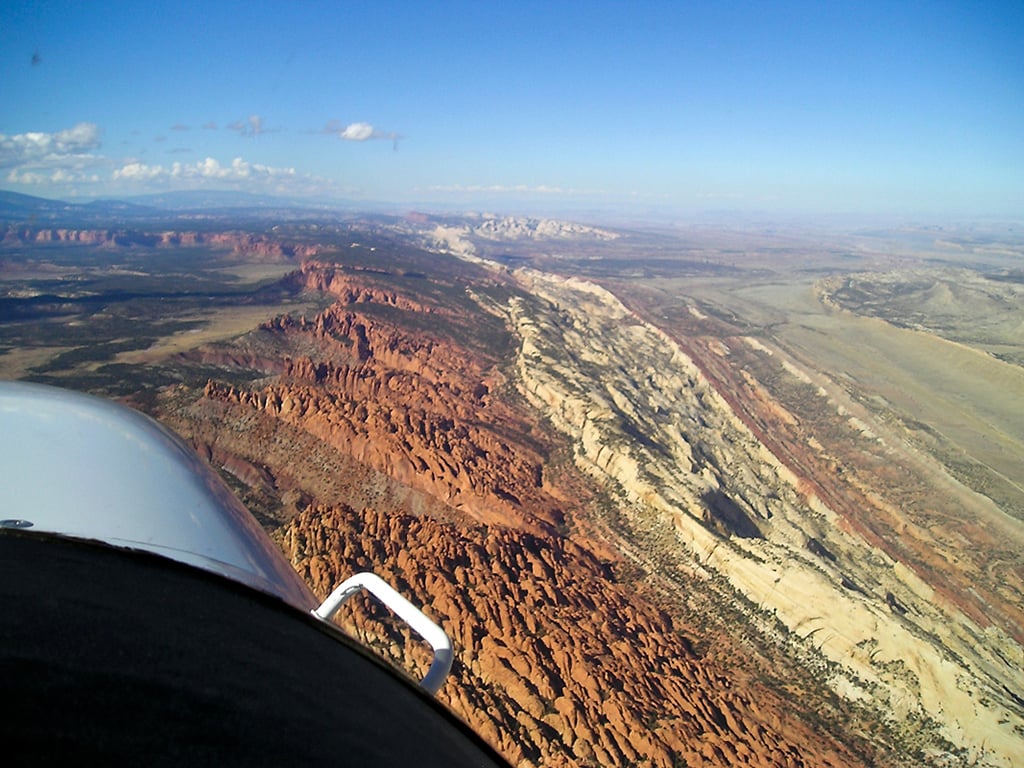An aerial view of the waterpocket fold, Capitol Reef National Park / NPS file